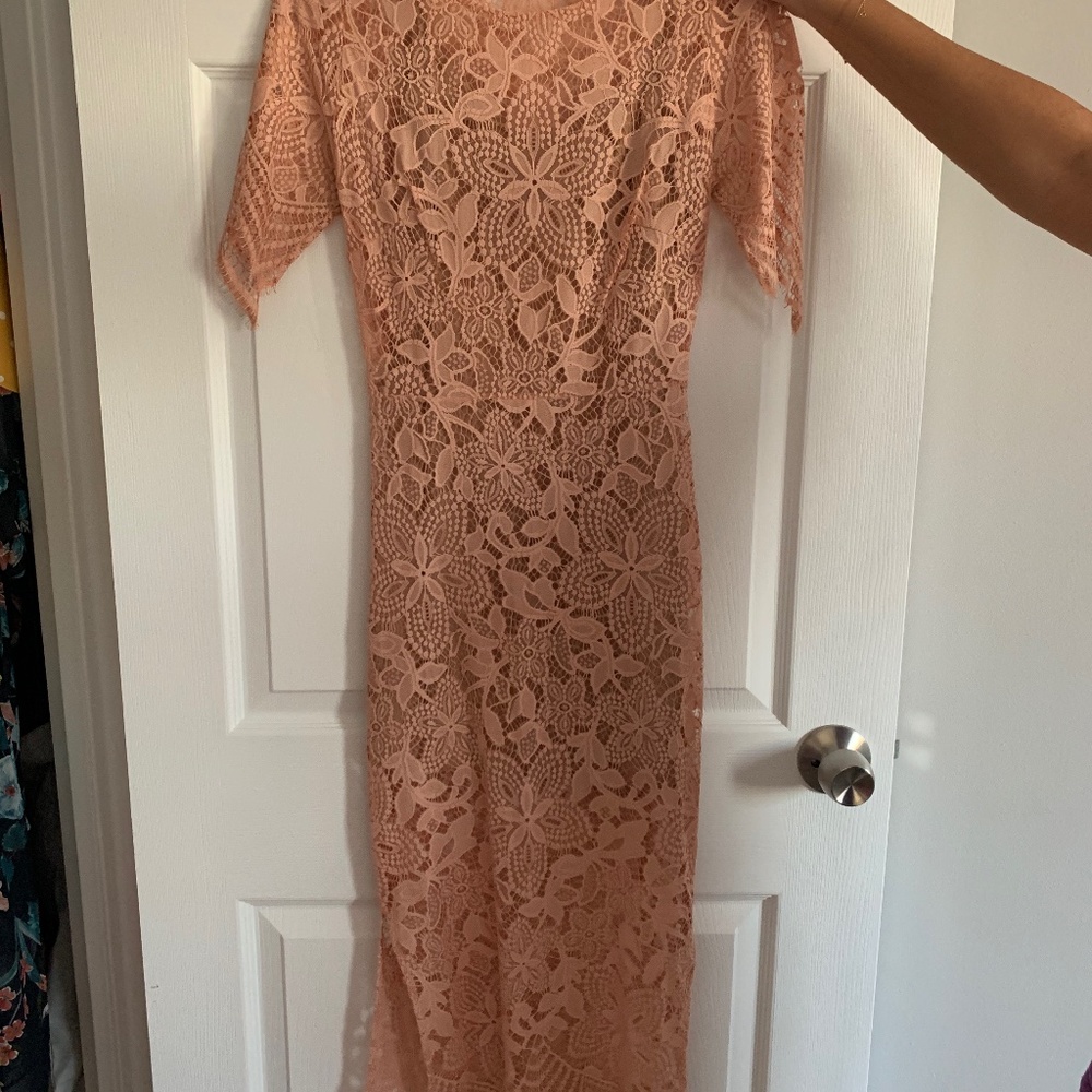 For love and lemons pink dress